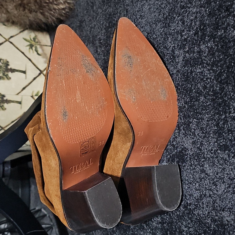Toral Suede Slouchy Brown Boots - Picture 4 of 7